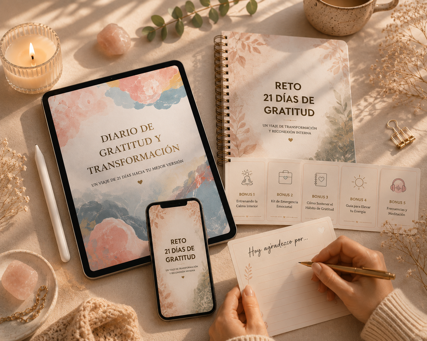 KIT 21 días de Gratitud (producto digital)